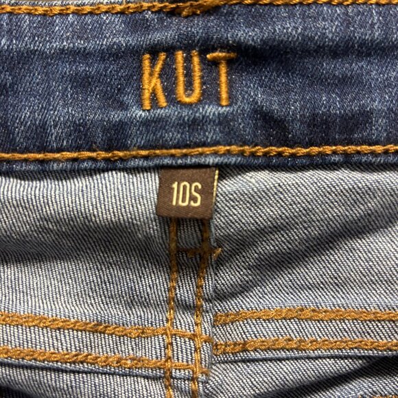 Kut From The Kloth Baby Bootcut Jeans Size 10S Dark Wash Denim - Picture 7 of 9
